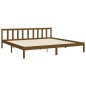 vidaXL Massivholzbett mit Kopfteil Honigbraun 200x200 cm vidaXL Massivholzbett mit Kopfteil Honigbraun 200x200 cm