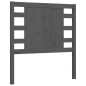 vidaXL Massivholzbett mit Kopfteil Grau 100x200 cm vidaXL Massivholzbett mit Kopfteil Grau 100x200 cm