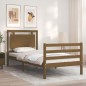 vidaXL Massivholzbett mit Kopfteil Honigbraun 90x200 cm vidaXL Massivholzbett mit Kopfteil Honigbraun 90x200 cm