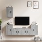 vidaXL 5-tlg. TV-Schrank-Set Betongrau Holzwerkstoff vidaXL 5-tlg. TV-Schrank-Set Betongrau Holzwerkstoff