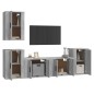 vidaXL 5-tlg. TV-Schrank-Set Betongrau Holzwerkstoff vidaXL 5-tlg. TV-Schrank-Set Betongrau Holzwerkstoff