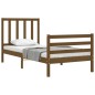 vidaXL Massivholzbett mit Kopfteil Honigbraun 90x200 cm vidaXL Massivholzbett mit Kopfteil Honigbraun 90x200 cm