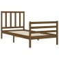 vidaXL Massivholzbett mit Kopfteil Honigbraun 90x200 cm vidaXL Massivholzbett mit Kopfteil Honigbraun 90x200 cm
