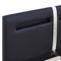 Bettgestell mit LED Schwarz Kunstleder 140×200 cm Bettgestell mit LED Schwarz Kunstleder 140×200 cm