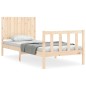 vidaXL Massivholzbett mit Kopfteil 90x200 cm vidaXL Massivholzbett mit Kopfteil 90x200 cm