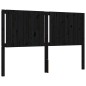 vidaXL Massivholzbett mit Kopfteil Schwarz 160x200 cm vidaXL Massivholzbett mit Kopfteil Schwarz 160x200 cm