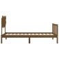 vidaXL Massivholzbett mit Kopfteil Honigbraun 100x200 cm vidaXL Massivholzbett mit Kopfteil Honigbraun 100x200 cm