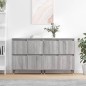 vidaXL Sideboards 2 Stk. Grau Sonoma Holzwerkstoff vidaXL Sideboards 2 Stk. Grau Sonoma Holzwerkstoff