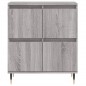 vidaXL Sideboards 2 Stk. Grau Sonoma Holzwerkstoff vidaXL Sideboards 2 Stk. Grau Sonoma Holzwerkstoff