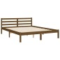 vidaXL Massivholzbett mit Kopfteil Honigbraun 160x200 cm vidaXL Massivholzbett mit Kopfteil Honigbraun 160x200 cm