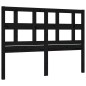 vidaXL Massivholzbett mit Kopfteil Schwarz 140x190 cm vidaXL Massivholzbett mit Kopfteil Schwarz 140x190 cm