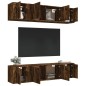 vidaXL 6-tlg. TV-Schrank-Set Räuchereiche Holzwerkstoff vidaXL 6-tlg. TV-Schrank-Set Räuchereiche Holzwerkstoff