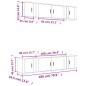 vidaXL 6-tlg. TV-Schrank-Set Räuchereiche Holzwerkstoff vidaXL 6-tlg. TV-Schrank-Set Räuchereiche Holzwerkstoff