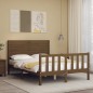 vidaXL Massivholzbett mit Kopfteil Honigbraun 140x200 cm vidaXL Massivholzbett mit Kopfteil Honigbraun 140x200 cm