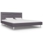 Bettgestell mit LED Grau Stoff 180 x 200 cm Bettgestell mit LED Grau Stoff 180 x 200 cm