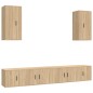 vidaXL 6-tlg. TV-Schrank-Set Sonoma-Eiche Holzwerkstoff vidaXL 6-tlg. TV-Schrank-Set Sonoma-Eiche Holzwerkstoff