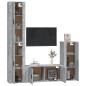 vidaXL 4-tlg. TV-Schrank-Set Betongrau Holzwerkstoff vidaXL 4-tlg. TV-Schrank-Set Betongrau Holzwerkstoff