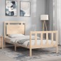vidaXL Massivholzbett mit Kopfteil 90x200 cm vidaXL Massivholzbett mit Kopfteil 90x200 cm