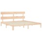 vidaXL Massivholzbett mit Kopfteil 200x200 cm vidaXL Massivholzbett mit Kopfteil 200x200 cm