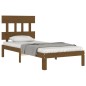vidaXL Massivholzbett mit Kopfteil Honigbraun 90x200 cm vidaXL Massivholzbett mit Kopfteil Honigbraun 90x200 cm