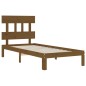 vidaXL Massivholzbett mit Kopfteil Honigbraun 90x200 cm vidaXL Massivholzbett mit Kopfteil Honigbraun 90x200 cm