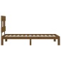 vidaXL Massivholzbett mit Kopfteil Honigbraun 90x200 cm vidaXL Massivholzbett mit Kopfteil Honigbraun 90x200 cm