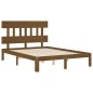 vidaXL Massivholzbett mit Kopfteil Honigbraun 120x200 cm vidaXL Massivholzbett mit Kopfteil Honigbraun 120x200 cm