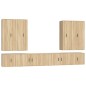 vidaXL 8-tlg. TV-Schrank-Set Sonoma-Eiche Holzwerkstoff vidaXL 8-tlg. TV-Schrank-Set Sonoma-Eiche Holzwerkstoff