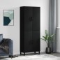 Highboard Schwarz 69,5x34x180 cm Holzwerkstoff Highboard Schwarz 69,5x34x180 cm Holzwerkstoff