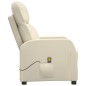 Massagesessel Cremeweiß Kunstleder Massagesessel Cremeweiß Kunstleder