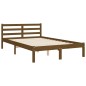 vidaXL Massivholzbett mit Kopfteil Honigbraun 120x200 cm vidaXL Massivholzbett mit Kopfteil Honigbraun 120x200 cm