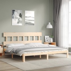 vidaXL Massivholzbett ohne Matratze 200x200 cm Kiefer
