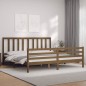 vidaXL Massivholzbett mit Kopfteil Honigbraun vidaXL Massivholzbett mit Kopfteil Honigbraun