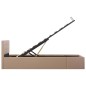 Stauraumbett Hydraulisch Cappuccino-Braun Kunstleder 100×200 cm Stauraumbett Hydraulisch Cappuccino-Braun Kunstleder 100×200 cm