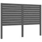 vidaXL Massivholzbett mit Kopfteil Grau 140x190 cm vidaXL Massivholzbett mit Kopfteil Grau 140x190 cm