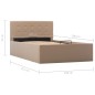 Stauraumbett Hydraulisch Cappuccino-Braun Kunstleder 100×200 cm Stauraumbett Hydraulisch Cappuccino-Braun Kunstleder 100×200 cm