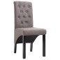 vidaXL Esszimmerstühle 2 Stück Taupe Stoff vidaXL Esszimmerstühle 2 Stück Taupe Stoff