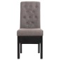 vidaXL Esszimmerstühle 2 Stück Taupe Stoff vidaXL Esszimmerstühle 2 Stück Taupe Stoff