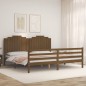 vidaXL Massivholzbett mit Kopfteil Honigbraun 200x200 cm vidaXL Massivholzbett mit Kopfteil Honigbraun 200x200 cm