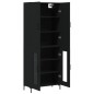 vidaXL Highboard Schwarz 69,5x34x180 cm Holzwerkstoff vidaXL Highboard Schwarz 69,5x34x180 cm Holzwerkstoff