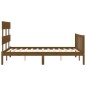 vidaXL Massivholzbett mit Kopfteil Honigbraun 120x200 cm vidaXL Massivholzbett mit Kopfteil Honigbraun 120x200 cm