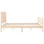 vidaXL Massivholzbett mit Kopfteil 160x200 cm vidaXL Massivholzbett mit Kopfteil 160x200 cm