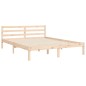 vidaXL Massivholzbett mit Kopfteil 160x200 cm vidaXL Massivholzbett mit Kopfteil 160x200 cm