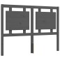 vidaXL Massivholzbett mit Kopfteil Grau 120x200 cm vidaXL Massivholzbett mit Kopfteil Grau 120x200 cm