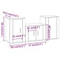 vidaXL 3-tlg. TV-Schrank-Set Sonoma-Eiche Holzwerkstoff vidaXL 3-tlg. TV-Schrank-Set Sonoma-Eiche Holzwerkstoff