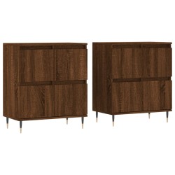 vidaXL Sideboards 2 Stk. Braun Eichen-Optik Holzwerkstoff