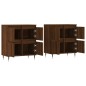 vidaXL Sideboards 2 Stk. Braun Eichen-Optik Holzwerkstoff vidaXL Sideboards 2 Stk. Braun Eichen-Optik Holzwerkstoff
