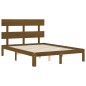 vidaXL Massivholzbett mit Kopfteil Honigbraun 120x200 cm vidaXL Massivholzbett mit Kopfteil Honigbraun 120x200 cm