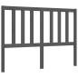 vidaXL Massivholzbett mit Kopfteil Grau 140x200 cm vidaXL Massivholzbett mit Kopfteil Grau 140x200 cm