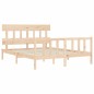 vidaXL Massivholzbett mit Kopfteil 160x200 cm vidaXL Massivholzbett mit Kopfteil 160x200 cm